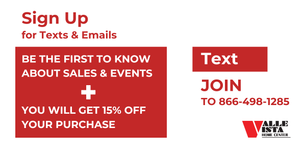 Text and email sign up info graphic