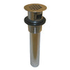 Lasco Chrome Plated Cast Brass PO PLUG W/ Grid Strainer