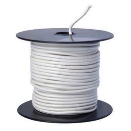 Primary Wire, White PVC, 14-Ga. Stranded Copper, 100-Ft.