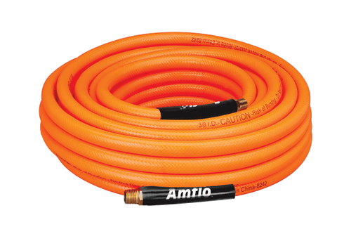 Tru-Flate PVC Air Hose 3/8 x 50' (3/8 x 50', Orange)