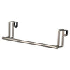 Towel Bar, Fits Over Cabinet/Drawer, Brushed Nickel, 11-In.