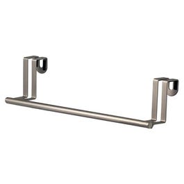 Towel Bar, Fits Over Cabinet/Drawer, Brushed Nickel, 11-In.