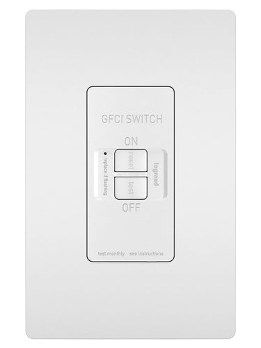 Pass & Seymour 20-Amp 125-Volt Dead Front Self Testing GFCI, White (125 V, White)