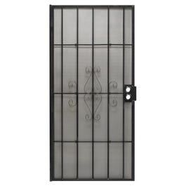 Regal Series Security Door, Black Steel, 32.5 x 81.5-In.