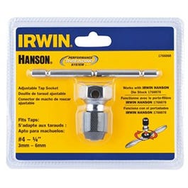 T-Handle Tap Wrench, Self-Aligning, #4 to 1/4-In.