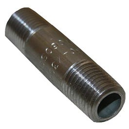 Stainless Steel Pipe Nipple, 1/8 x 3-In.