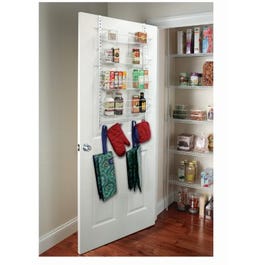 Wall & Door Rack, 4-Tier, Adjustable