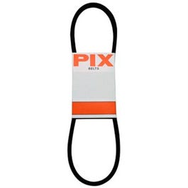 Rubber Industrial V-Belt, Black, 3/8 x 23-In.