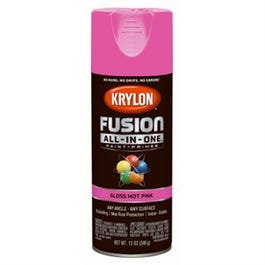 Fusion All-In-One Spray Paint + Primer, Gloss Hot Pink, 12-oz.