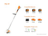 STIHL FSA 57 Lightweight Battery-Powered Trimmer (11 in. - w/ AK 20 Battery and AL 101 Charger)