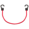 ProSource Bungee Stretch Cord, 8 mm Dia, 24 in L, Red, Hook End (18mm x 24, Red)