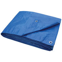 ProSource Tarpaulin, 30 ft L, 20 ft W, 3.5 mil Thick, Polyethylene, Blue (30' x 20' x 3.5 mil, Blue)