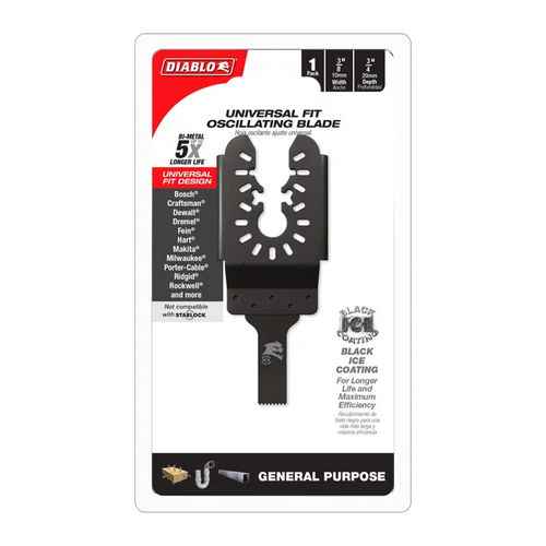 Diablo Demo Demon™ Universal Fit Bi-Metal Oscillating Blade for General Purpose Cuts (3/8)