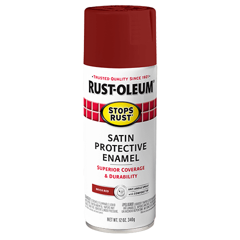 Rust-Oleum® Protective Enamel Spray Paint Satin Brick Red