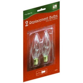 Replacement Bulbs For Electric Christmas Candle,  2-Pk.