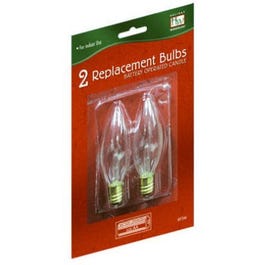 Replacement Bulbs, For Battery-Operated Christmas Candle,  2-Pk.