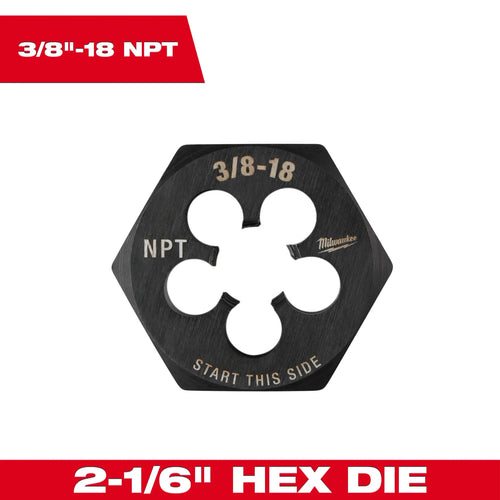 Milwaukee 2-1/6 Hex Threading Die