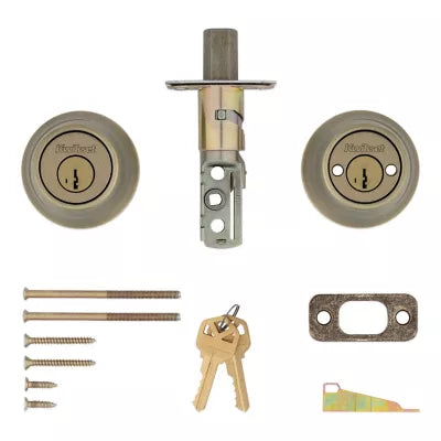 Kwikset 665 Deadbolt - Keyed Both Sides - featuring SmartKey (Polished Brass)