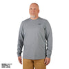 Hybrid Work Tee - Long Sleeve - Gray 2X