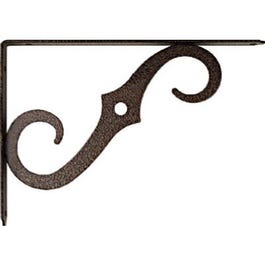 5 x 3.5-In. Antique Bronze Ornamental Shelf Bracket