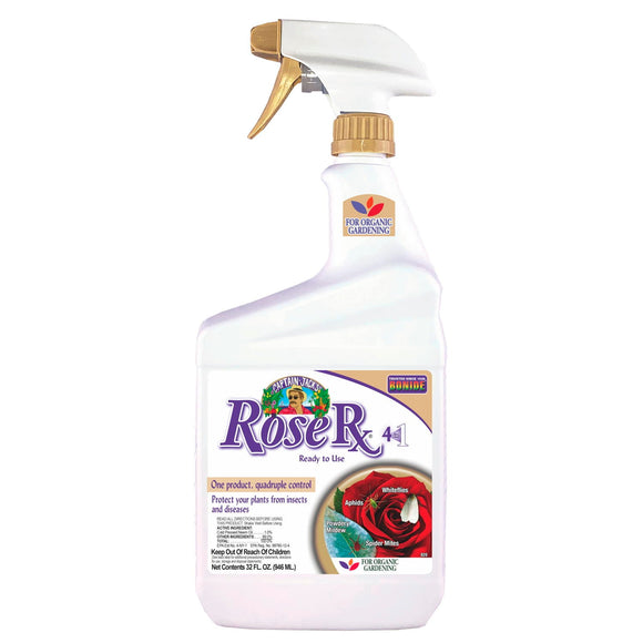 Bonide Captain Jack's Rose Rx 4-in-1 Ready-To-Use Fungicide, Insecticide