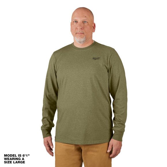 Hybrid Work Tee - Long Sleeve - Green M