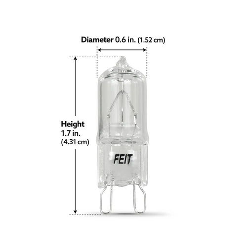 Feit Electric Dimmable G9 Halogen Light Bulb