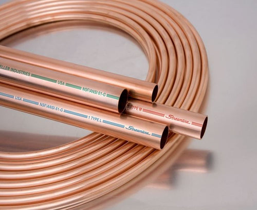 Mueller Industries 7/8 OD x 5 ft. Straight Copper Tubing Type L (7/8 x 5')