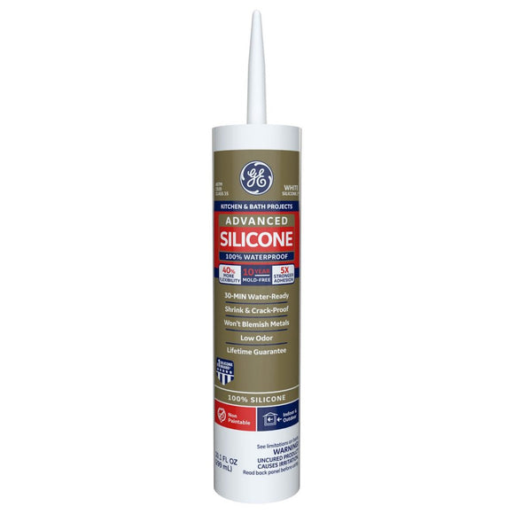 Henkel General Electric Advanced Silicone 2® Kitchen & Bath Sealant (2.8 Oz Squeeze Tube)