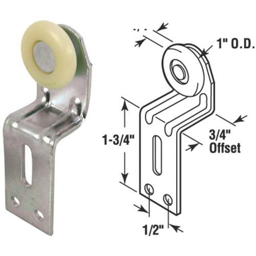 Prime-Line Wardrobe Door Roller (2-Count)