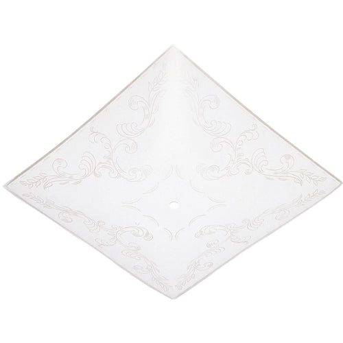 Westinghouse 14 In. White Square Floral Design Ceiling Diffuser