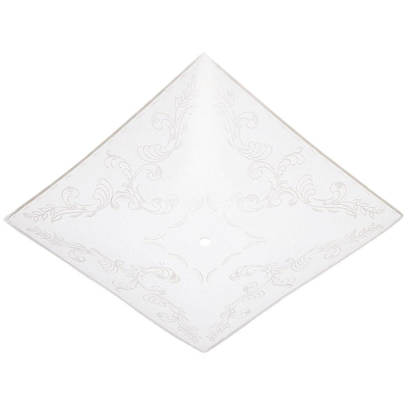 Westinghouse 14 In. White Square Floral Design Ceiling Diffuser