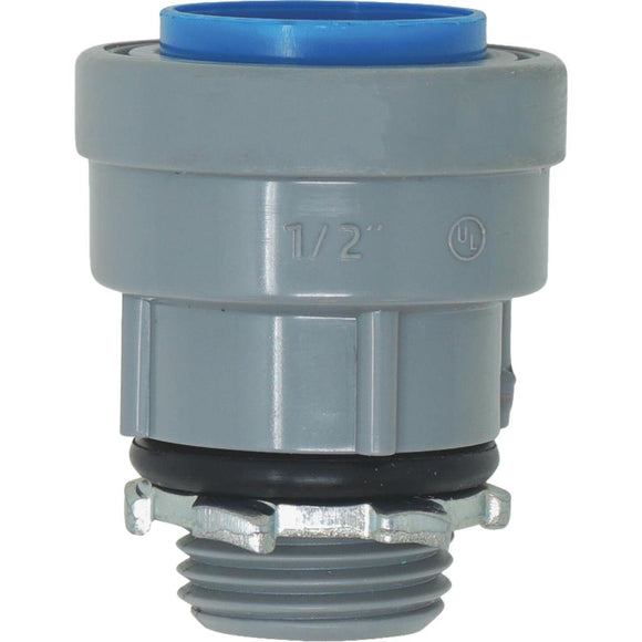 Southwire SimPush 1/2 In. PVC-CIC Push-To-Install Conduit Male Adapter (5-Pack)