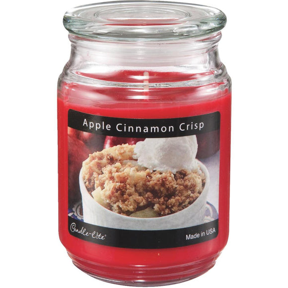 Candle-Lite Everyday 18 Oz. Apple Cinnamon Crisp Jar Candle