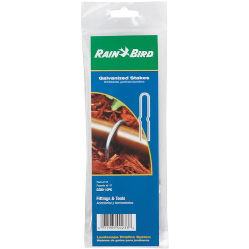 Rain Bird 1/2 In. Tubing Galvanized Steel Stake (10-Pack)