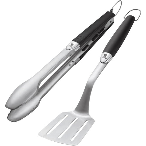 Weber Soft Touch Stainless Steel 2-Piece Barbeque Tool Set