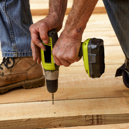 ToolsMan using power drill