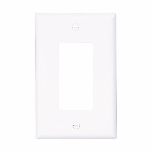 Eaton Cooper Wiring Decorator / GFCI wallplate, White 1 Gang