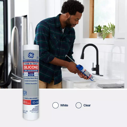 Henkel Corp GE Tub & Tile Silicone 1® Sealant (10.1OZ CARTRIDGE)