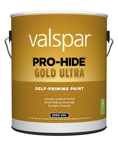 Valspar® Pro-Hide® Gold Ultra Interior Self-Priming Paint Flat 1 Gallon Super One Coat White