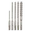 5-Piece MX4™ 4-Cutter SDS-Plus Rotary Hammer-Drill Bit Kit