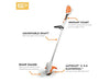 STIHL FSA 57 Lightweight Battery-Powered Trimmer (11 in. - w/ AK 20 Battery and AL 101 Charger)