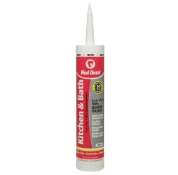 Red Devil Kitchen & Bath Low Odor Silicone Sealant (White) 10.1 oz (10.1 oz, White)