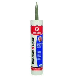 Red Devil Window & Door Siliconized Acrylic Caulk (Gray) 10.1 fl. oz.