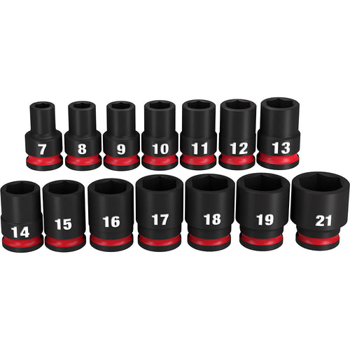 14PC SHOCKWAVE™ Impact Duty™ 3/8 Drive Metric Standard 6 Point Socket Set