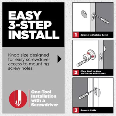 Kwikset Cove Knob - Keyed - featuring SmartKey