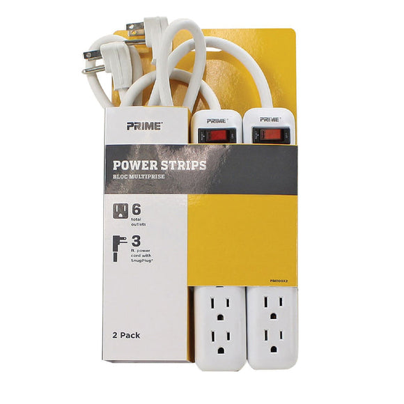 Power Zone 6-Outlet Power Strips