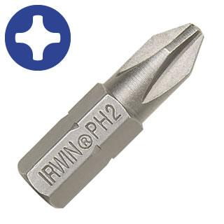 Irwin Phillips® Head Insert Bits #2 1