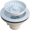 Lasco 3-1/2 In. Heavy-Duty Basket Strainer Assembly, White