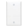 Leviton 1-Gang Standard Nylon Blank Wall Plate, White